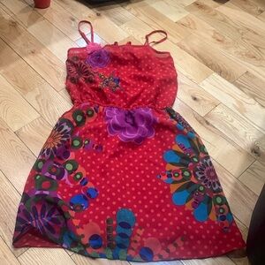 desigual red dress